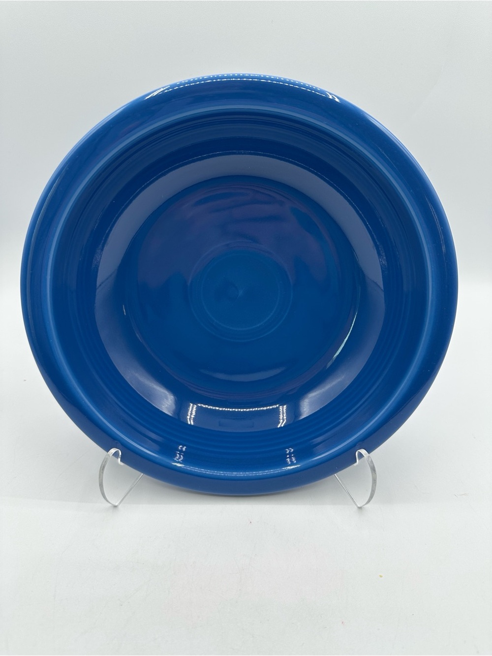 Fiesta 8.25” Bowl. Classic rim, darker Blue Pasta bowl - Picture 3 of 8